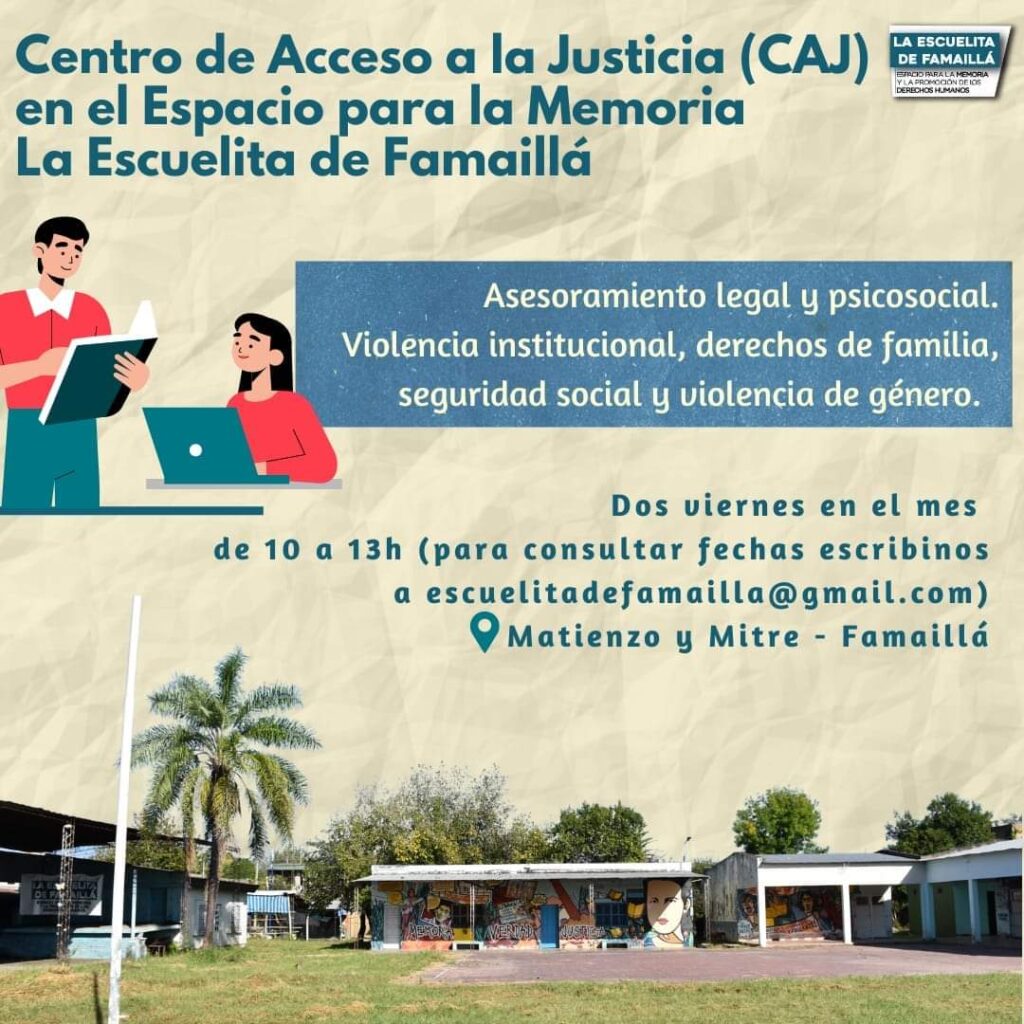 Espacio para la Memoria en la Escuelita de Famaillá