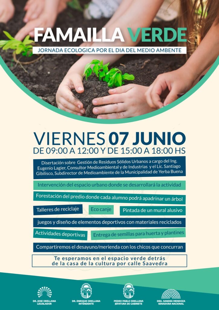 💚FAMAILLA VERDE💚JORNADA ECOLOGICA POR EL DIA DEL MEDIO AMBENTE 🌎♻️🌱