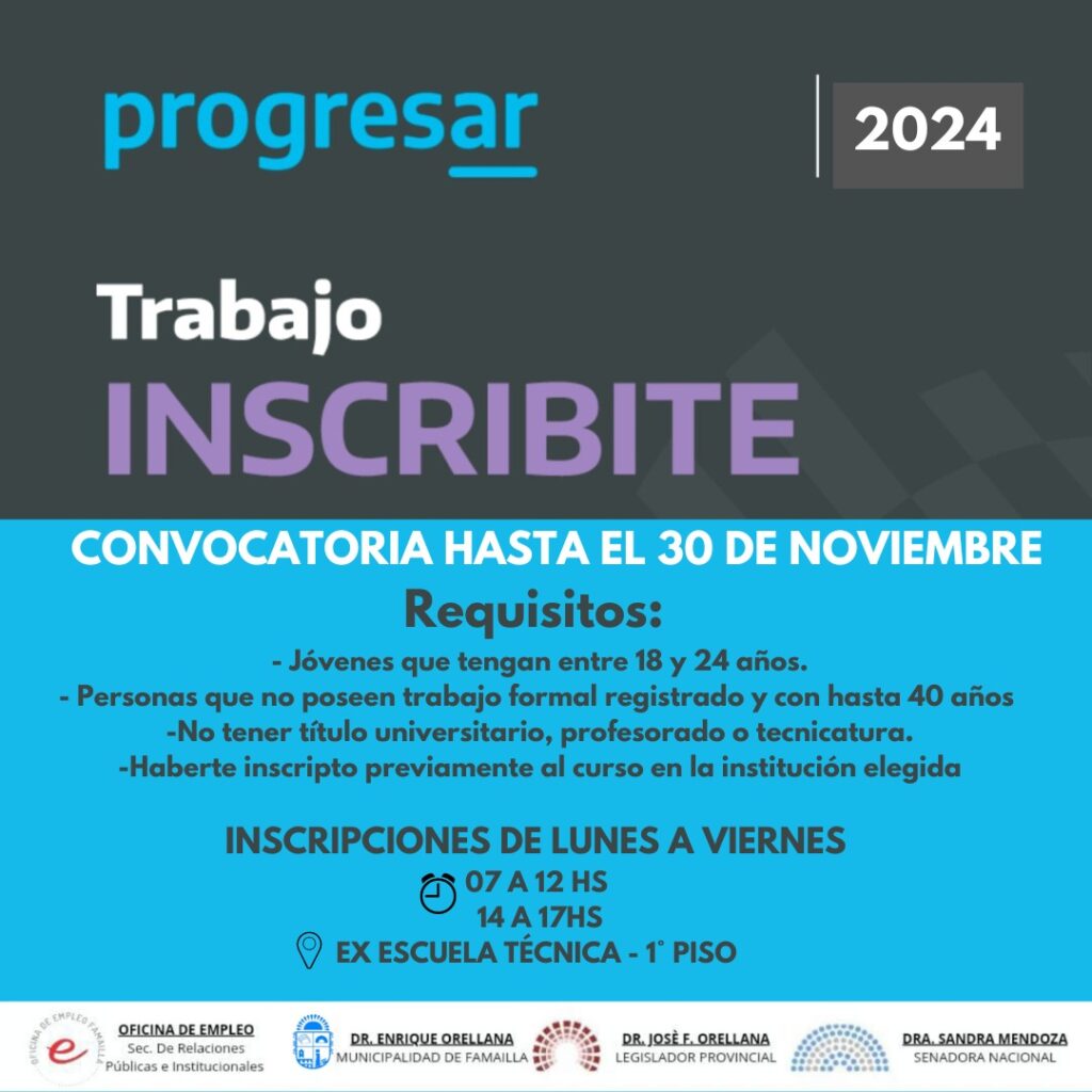 Progresar Trabajo 2024