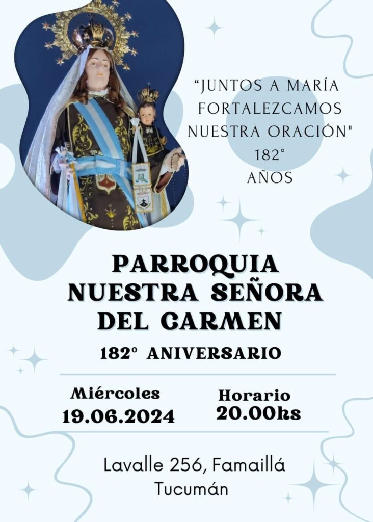 ANIVERSARIO DE NUESTRA PARROQUIA