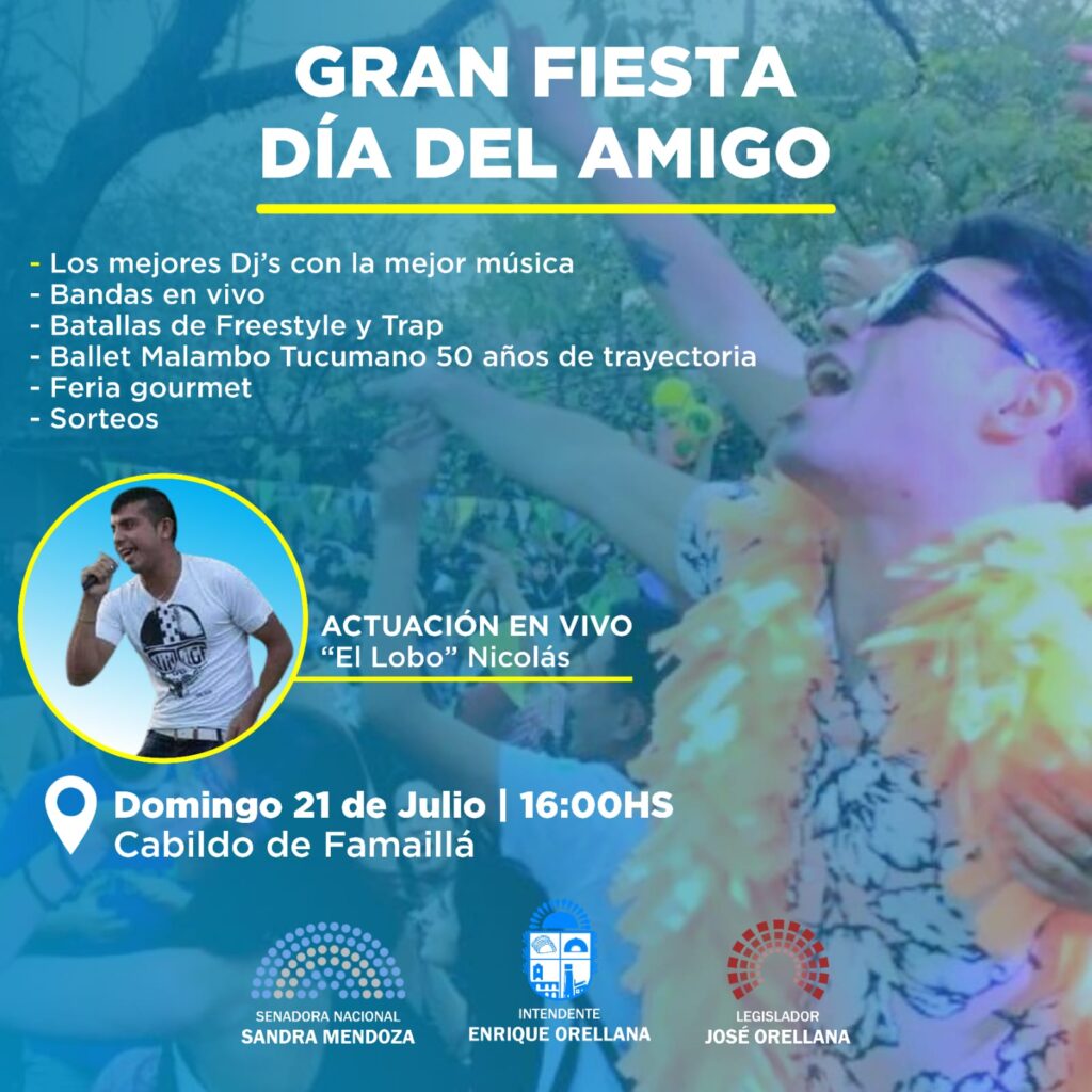 Gran Fiesta Día del Amigo en el Cabildo de Famaillá