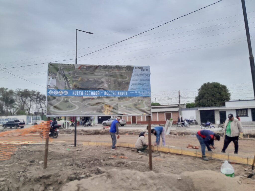 Avances Significativos en la Construcción de la Nueva Rotonda en el Acceso Norte de Famaillá